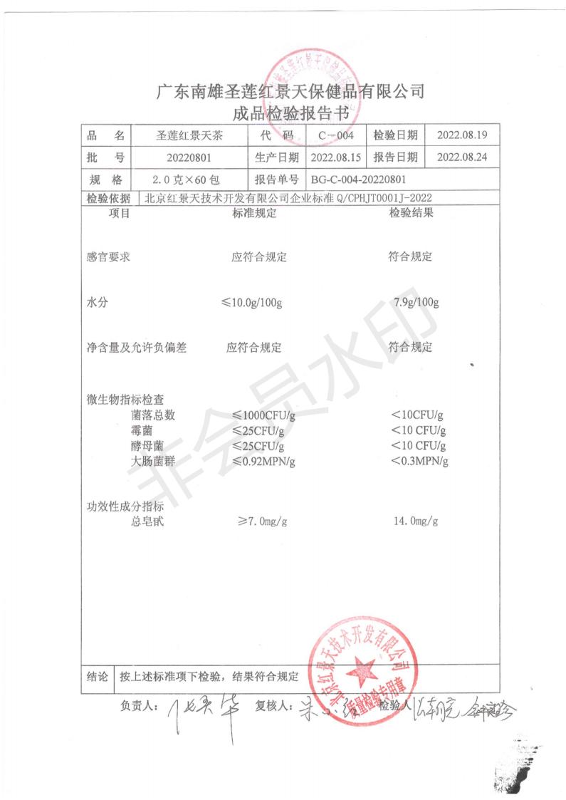 2022年8月成品检测报告(图1)