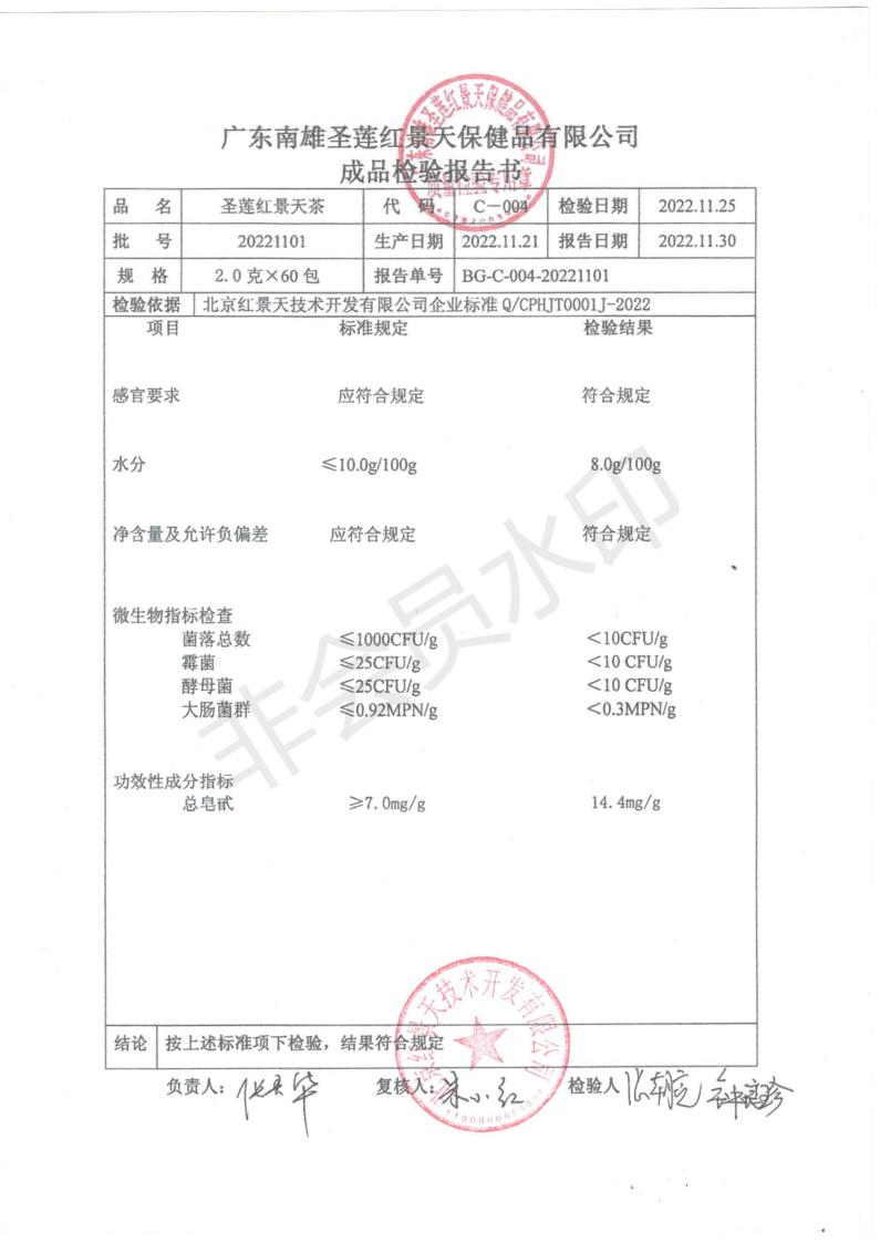 2022年11月成品检测报告(图1)