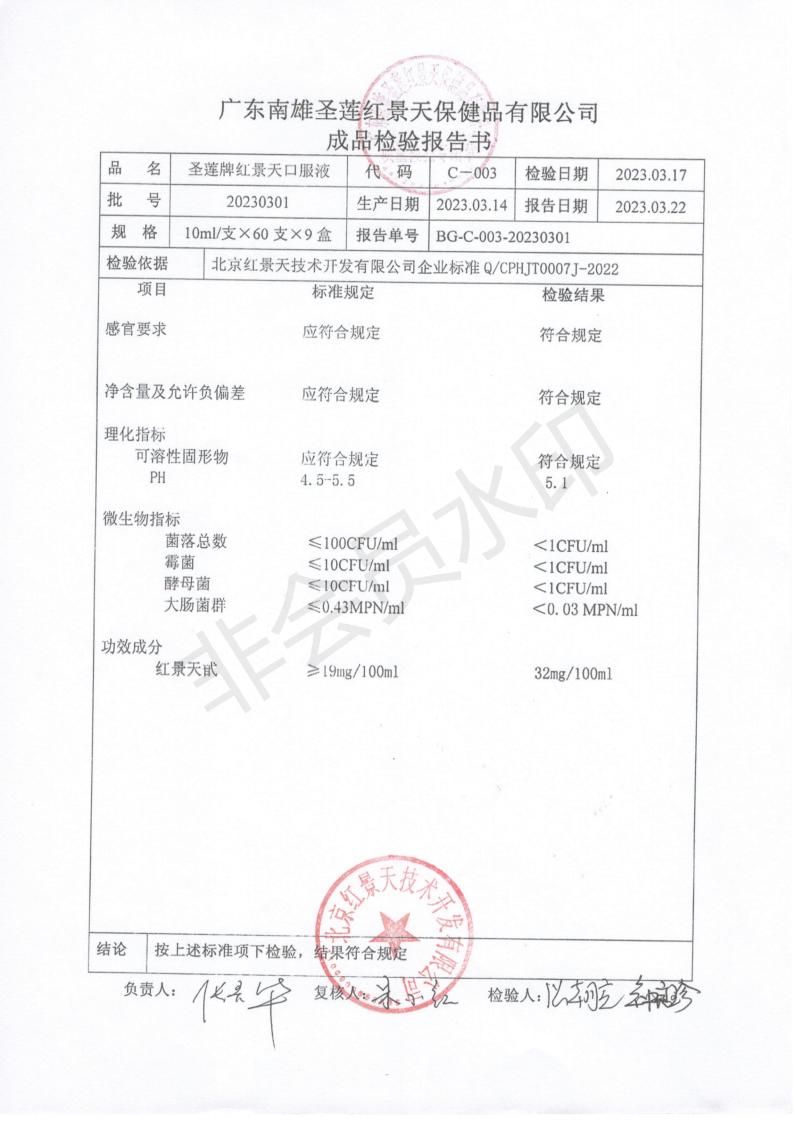 2023年3月成品检测报告(图2)