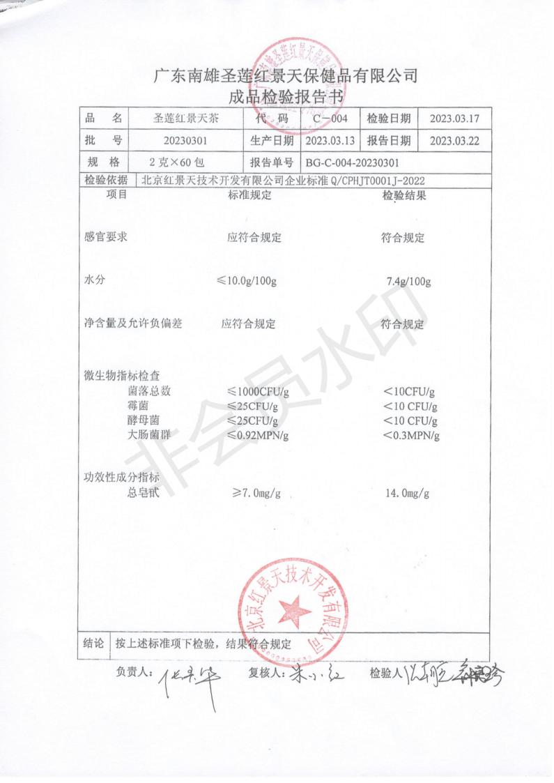 2023年3月成品检测报告(图1)