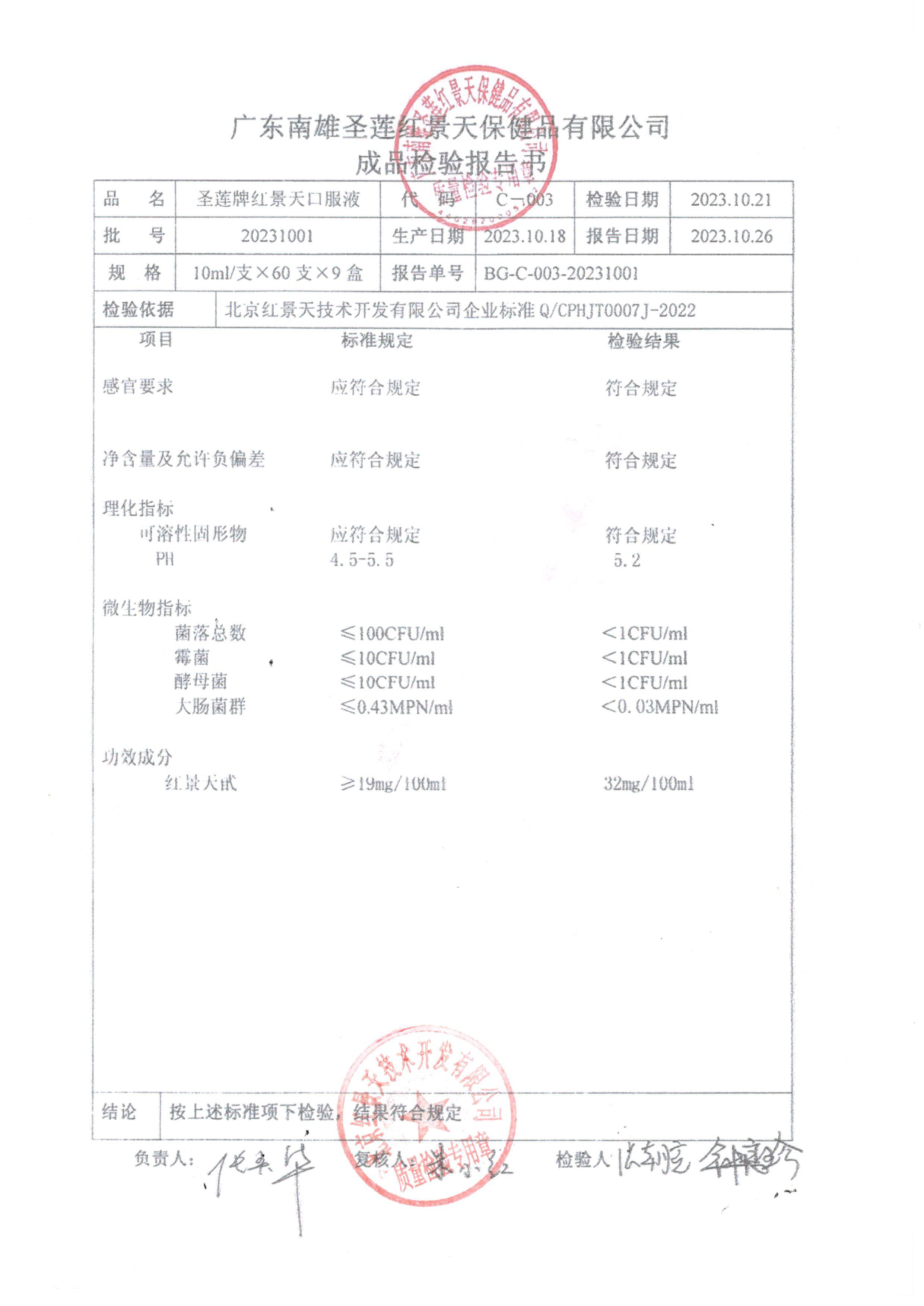 2023年10月成品检测报告(图2)