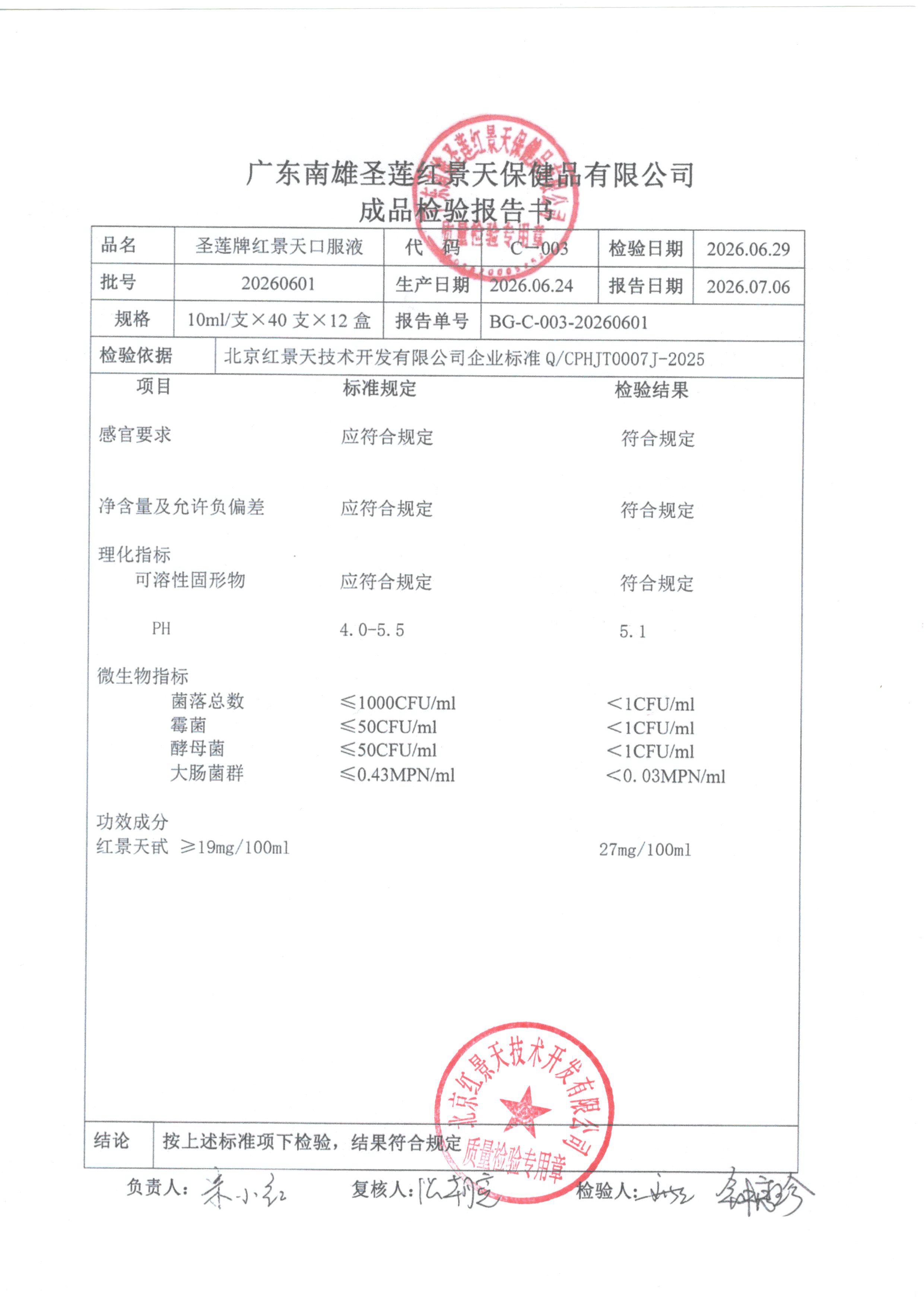 2026年6月成品检测报告(图1)