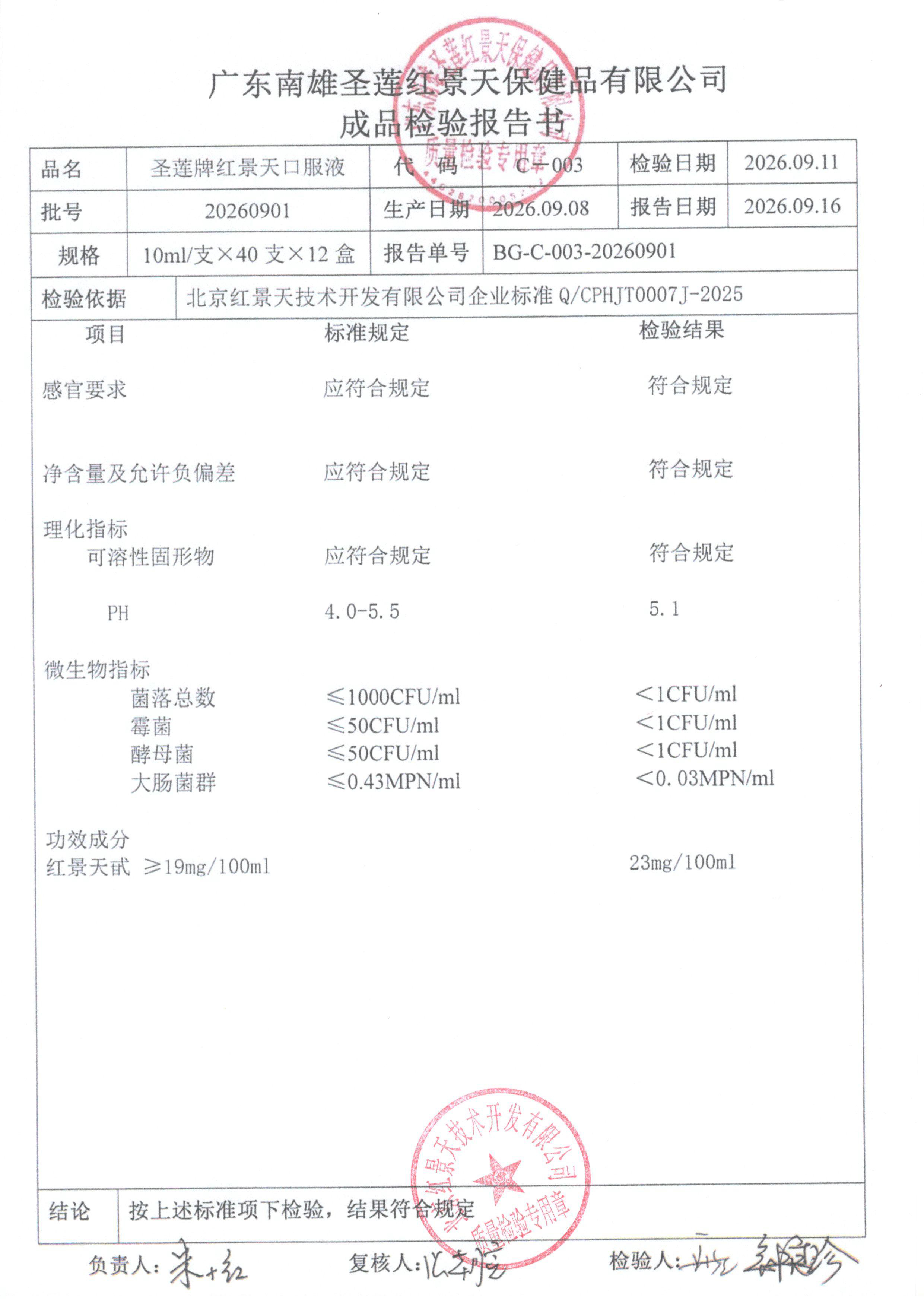 2026年9月成品检测报告(图1)